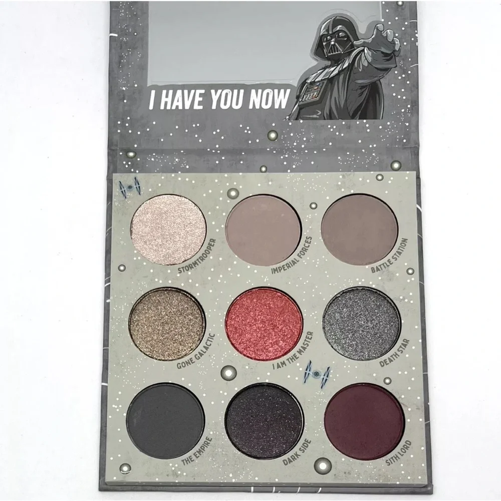 ColourPop Star Wars Darth‎ Vader Pressed Powder Eyeshadow 9 Pan Palette Grey Red